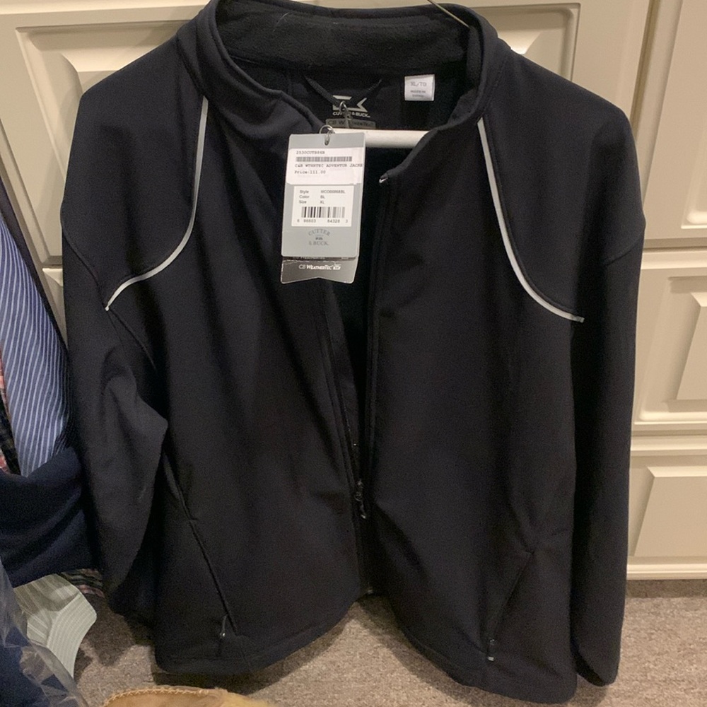 Cutter & Buck WeatherTec water-resistant wind-resistant golf jacket